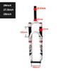 Shoulder Control Mountain Bike Front Fork 29inch, Aluminum Alloy Travel 120mm Straight Tube Threadless Steerer Black (Color : Black Gold Tube, Size : 29) view 2