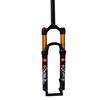 Shoulder Control Mountain Bike Front Fork 29inch, Aluminum Alloy Travel 120mm Straight Tube Threadless Steerer Black (Color : Black Gold Tube, Size : 27.5) view 1