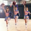 LIQS Pom Poms Cheerleading,Fluffy Cheerleader Pompoms with Plastic Handle,Metallic Pom Poms Cheerleading for Children Adults Sports Competition Holiday Celebration (Blue+Silver, 20 Pack) view 4