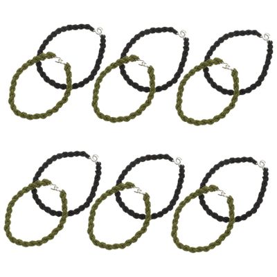 INOOMP 48pcs Blousing Ropes for Camping Outdoor Activities Multi-function Trouser Leg Straps Elastic Pants Gaiters for Hiking Riding Skiing