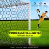 YUXUXU Professional Soccer Goal Net Replacement 24x8FT [8.4lbs, 4mm Nylon], Upgraded Weather Resistance, Enhanced Break Strength, Superior Abrasion Resistance- Classic Black (Net Only) view 3