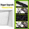YUXUXU Professional Soccer Goal Net Replacement 24x8FT [8.4lbs, 4mm Nylon], Upgraded Weather Resistance, Enhanced Break Strength, Superior Abrasion Resistance- Classic Black (Net Only) view 4