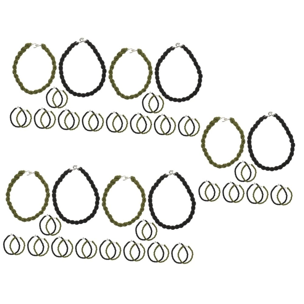Sosoport 60pcs Professional Trouser Leg Strap Multi-function Elastic Ropes Portable Blousing Strap Outdoor Supply