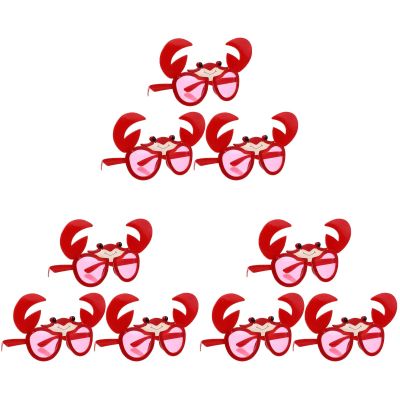 BESTOYARD 9Pcs Crab Glasses for Kids C Beach Party Sunglasses & Photo Decorations