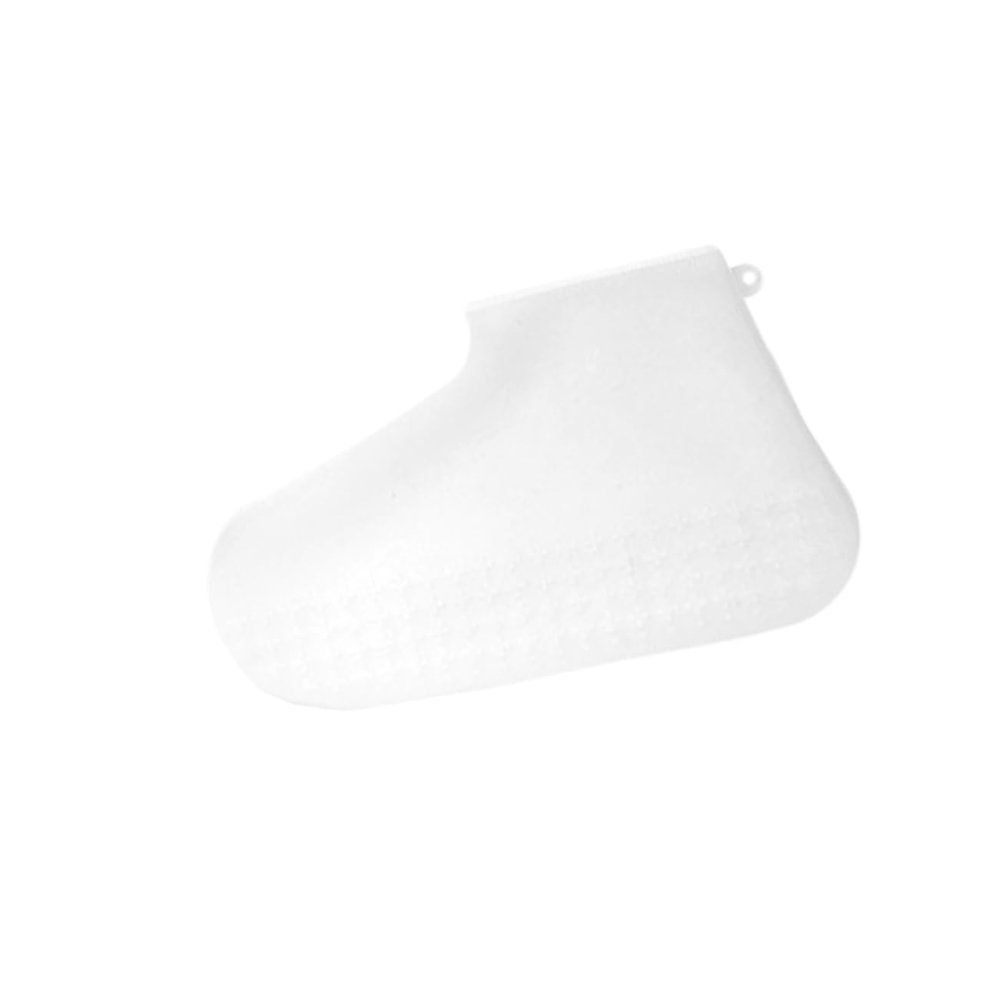 BESPORTBLE Silicone Rain Shoe Covers Anti-slip Footwear Protection for Outdoor Use Portable and Durable White