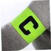 BESPORTBLE Elastic Nylon Soccer Captain Armbands c Word Logo White for Football Soccer Team Sports view 3
