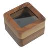 2pcs Box Wedding Ring Holder Ring Case Engagement Ring Holder Rings Holder Ring Storage Holder Ring Holder for Wedding Ceremony Ring Storage Case Square Wooden present Box Man view 1