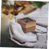 2pcs Box Wedding Ring Holder Ring Case Engagement Ring Holder Rings Holder Ring Storage Holder Ring Holder for Wedding Ceremony Ring Storage Case Square Wooden present Box Man view 3