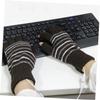 BESPORTBLE 3pairs Rechargeable Heated Gloves Electric Mittens for Winter Soft Warm Half-Finger Gloves view 2