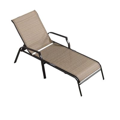 ZIRIA Outdoor Foldable Swimming Pool Sun Lounger, Home Balcony nap Chair, Outdoor Garden Leisure Lounge Chair, 5-Position Adjustable backrest, Suitable for Gardens, Camping, Swimming Pools, Beaches