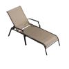 ZIRIA Outdoor Foldable Swimming Pool Sun Lounger, Home Balcony nap Chair, Outdoor Garden Leisure Lounge Chair, 5-Position Adjustable backrest, Suitable for Gardens, Camping, Swimming Pools, Beaches view 1