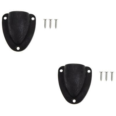 Kisangel 2sets Boat Ventilation Cover Exhaust Vent for Yachts Use Black Clam Shell Design for Optimal Airflow and Durability