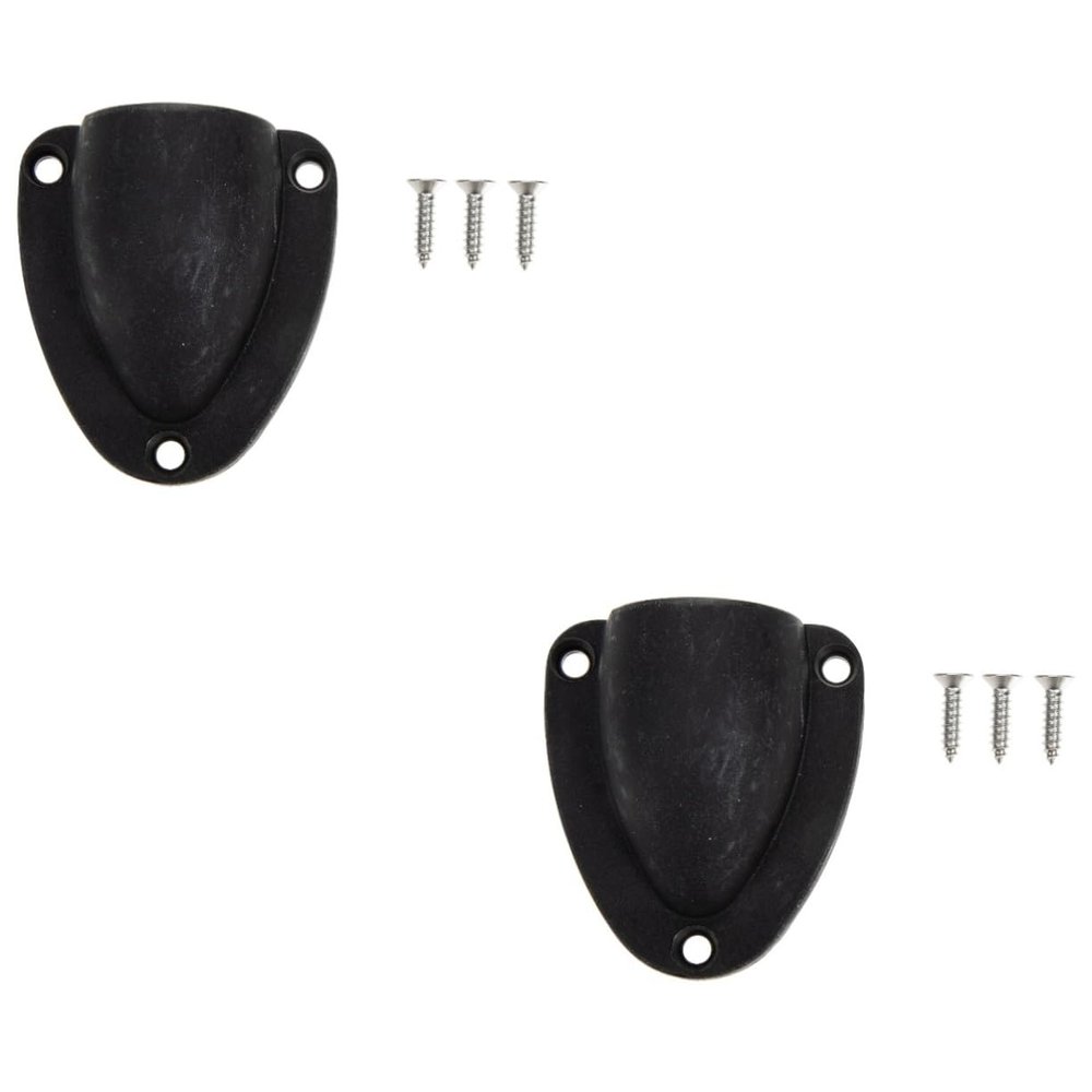 Kisangel 2sets Boat Ventilation Cover Exhaust Vent for Yachts Use Black Clam Shell Design for Optimal Airflow and Durability