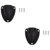 Kisangel 2sets Boat Ventilation Cover Exhaust Vent for Yachts Use Black Clam Shell Design for Optimal Airflow and Durability view 1