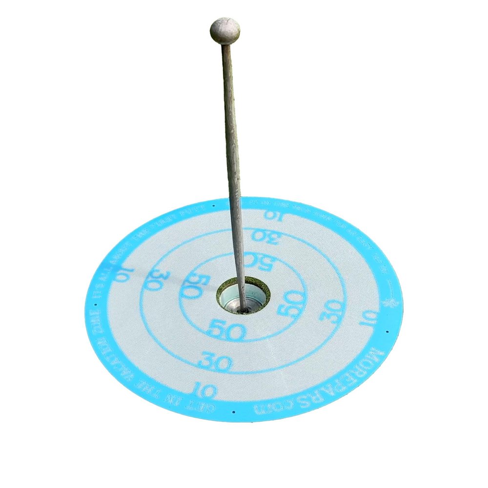 MORE PARS Vacation Zone Mat with Cup | Putt Speed & Line | Get in The 2-Foot Zone | Use for Chips & Pitches