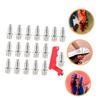 INOOMP 1set Replaceable Running Shoe Spikes for Outdoor Sports Track Spikes Nail Puller for Jump and Sprint Training view 3