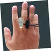 Kisangel 2pcs Finger Tab Bowstring Finger Guard Recurve Protector Thumb Ring Cover Supplies view 2