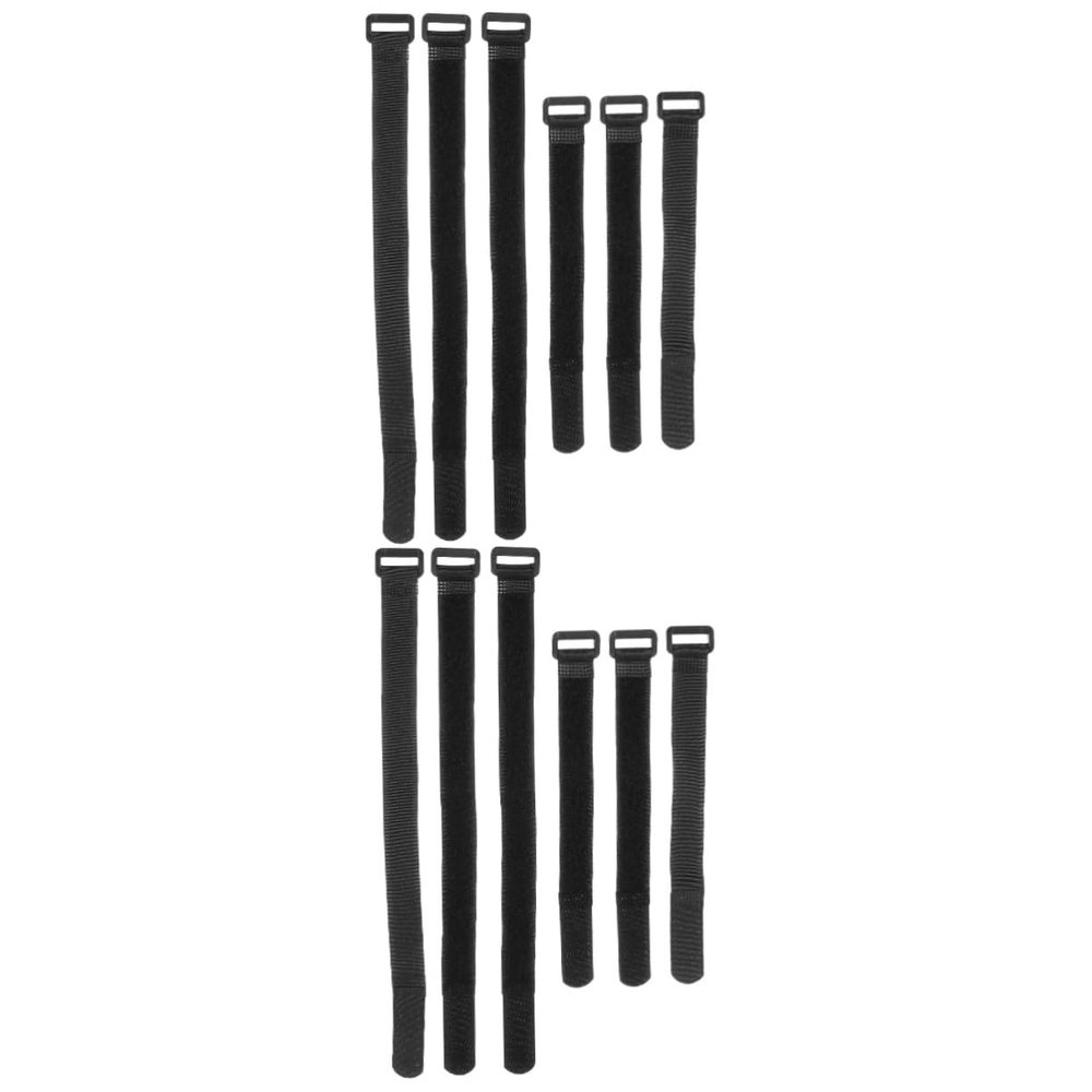 OSALADI 12pcs Wheel Bundling Belt Practical Bike Rack Straps Lightweight Fastening Cable Strap Cargo