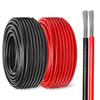 8 Gauge Marine Wire Tinned Copper Boat Cable, Standard USA OFC Oxygen Free Copper Wire for Automotive Boat Speakers Solar Outdoors (8 Gauge 5FT Red+5FT Black) view 1