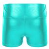 JEATHA Girls Shiny Metallic Booty Shorts Athletic Gymnastic Sports Tumbling Sparkle Glitter Dance Bottoms Blue Green 14 view 2
