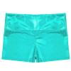 JEATHA Girls Shiny Metallic Booty Shorts Athletic Gymnastic Sports Tumbling Sparkle Glitter Dance Bottoms Blue Green 14 view 4
