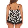 Avidlove Pajama Set for Women 2 Piece Sexy Pajamas Cami Pajamas Set Lace Sleepwear Soft (Black Leopard,XXL) view 2