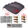 WAYNE'S DOG Leather Slip-On Recoil Pad, Non-Slip Buttstock Extension for Rifles Shotguns (Canvas&Leather - Black) view 2