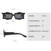 willochra Fashion Unique Polygon Square Double Color Sunglasses Women 2023 Retro Designer Men Trending Rivets Gradient Sun Glasses (green) view 4