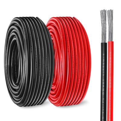 10 Gauge Marine Wire Tinned Copper Boat Cable, Standard USA OFC Oxygen Free Copper Wire for Automotive Boat Speakers Solar Outdoors (10 Gauge 30FT Red+30FT Black)