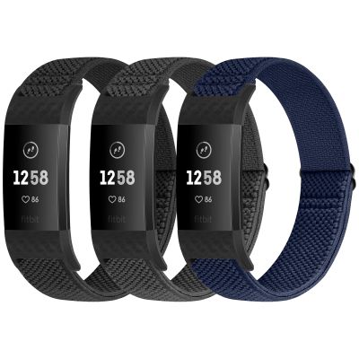 Puhuite Bands Compatible with Fitbit Charge 2 Bands for Women Men, Classic & Special Edition Adjustable Stretchy Nylon Replacement Strap Wristbands for Fitbit Charge 2