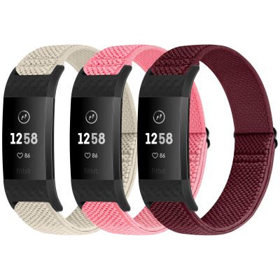 Puhuite Bands Compatible with Fitbit Charge 2 Bands for Women Men, Classic & Special Edition Adjustable Stretchy Nylon Replacement Strap Wristbands for Fitbit Charge 2