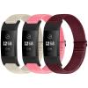 Puhuite Bands Compatible with Fitbit Charge 2 Bands for Women Men, Classic & Special Edition Adjustable Stretchy Nylon Replacement Strap Wristbands for Fitbit Charge 2 view 1