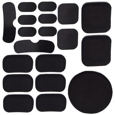 MOUDOAUER 9* Tactical Helmet Memory EVA Foam Pads with Stickers Padding Kit Protector for Fast Mich ACH USMC PASGT Helmet Accessories