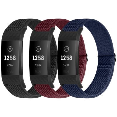 Puhuite Bands Compatible with Fitbit Charge 2 Bands for Women Men, Classic & Special Edition Adjustable Stretchy Nylon Replacement Strap Wristbands for Fitbit Charge 2