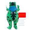 Frog costume Adult Frog Mascot Costume,Inflatable Frog Costume,Halloween Costumes For Adults (Large: 5" to 5'7", Greener) view 3