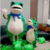 Frog costume Adult Frog Mascot Costume,Inflatable Frog Costume,Halloween Costumes For Adults (Large: 5" to 5'7", Greener) view 4