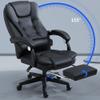 Adjustable Back Rest Chair Executive Office Chair with Footrest Lumbar Support Ergonomic Recliner Computer Desk Chair Heavy Duty 360 Swivel Gaming Chair for Home Office (Color : E) view 3