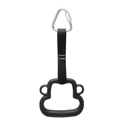 New Gymnastic Rings, Both for Adults and Kids, ABS Monkey Style Pull Up Rings Home Fitness Equipment with Hanging Strap Outdoor childrens Climbing Childrenss, Kid's Indoor Pull up Bar for(Black)