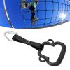 New Gymnastic Rings, Both for Adults and Kids, ABS Monkey Style Pull Up Rings Home Fitness Equipment with Hanging Strap Outdoor childrens Climbing Childrenss, Kid's Indoor Pull up Bar for(Black) view 3