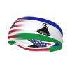 Vuquis Us Lesotho America Flag Headbands Sports Non-Slip Tennis Workout Sweat Bands For Women Men view 1