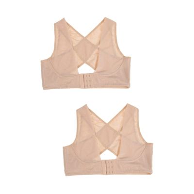 Healifty 2pcs Posture Corrector Humpback Support Belt for Adults Boy Girl Shoulder Correction Brace Skin Color Xl Breathable Comfortable Design for Improved Posture