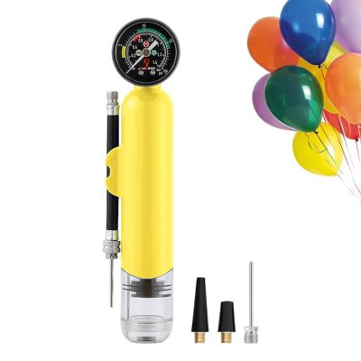 Kumprohu Ball Pump Inflator - Compact Pressure Gauge Ball Pump - Outdoor Recreation Accessories for Inflating Soccer, Basketball, Football, Volleyball, Water Ball, Yoga Ball