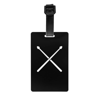 Fading Percussion Drum Sticks Luggage Tag List, Travel Backpack Luggage Tag Quick Identification Luggage Tag