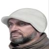 2SBR 2SABERS Fleece Winter Beanie with Visor - Men Women - Earflap Brim Skull Watch Cap Hat White view 1