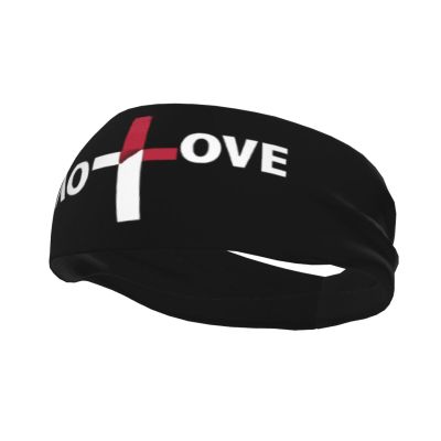 I Love Cross Anti Sweat Band, Outdoor Sports Headband, Moisture Absorption Fitness Running Headband