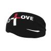 I Love Cross Anti Sweat Band, Outdoor Sports Headband, Moisture Absorption Fitness Running Headband view 1