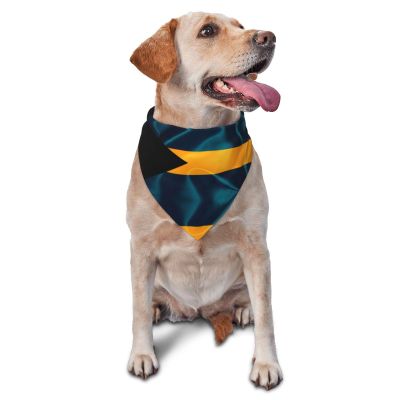 Bahamas Flag Dog Scarf Pet Bandana Cat Pet Bibs