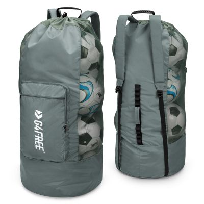 G4Free Extra Large Mesh Ball Bag Soccer Ball Bag Basketball Bag Football Bag Equipment Large Storage Carry Bag Volleyball Bag for Soccer Basketball Football Volleyball Swimming Grey