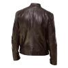 Motorcycle Jacket Winter Jacket Mens Winter Jacket Men'S Leather Jacket Fashion Autumn Winter Warm Casual Leather Zipper Long Sleeve Jacket Coat Brown Large view 3