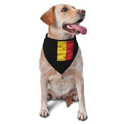 Belgium Flag Dog Scarf Pet Bandana Cat Pet Bibs